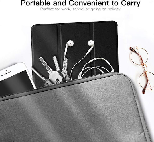 Techsuit Foldpro Flip Cover Μαύρη (Galaxy Tab S5e 2019)