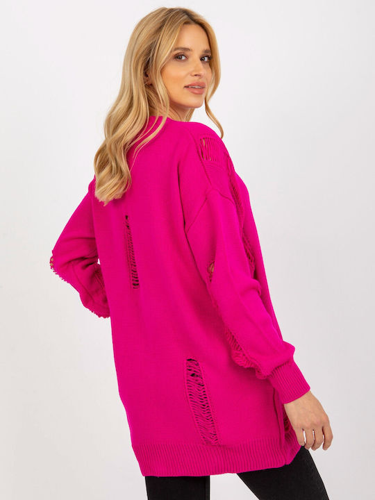 Rue Paris Jachetă de damă tricotată în Fuchsia Culoare