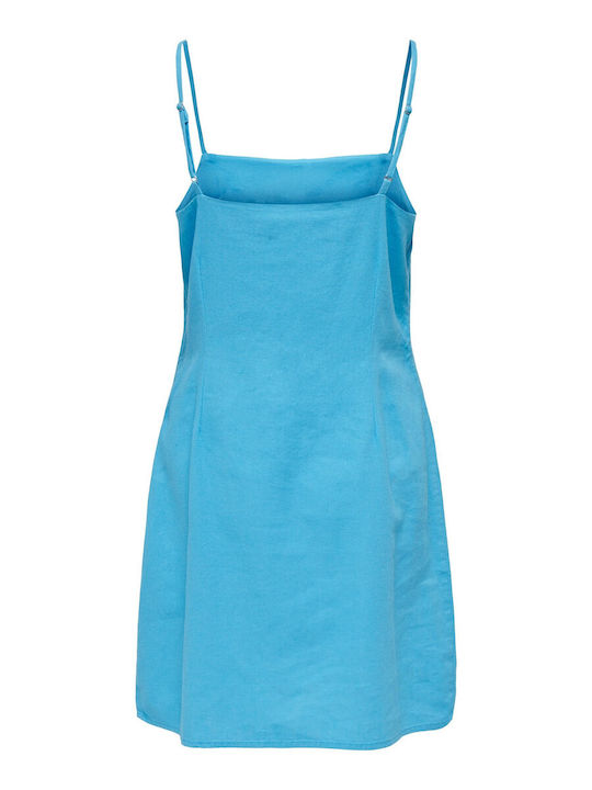 Only Summer Mini Dress Light Blue