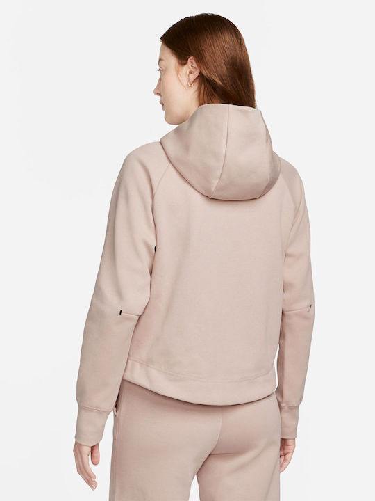 Nike Short Women's Cardigan with Zipper Pink