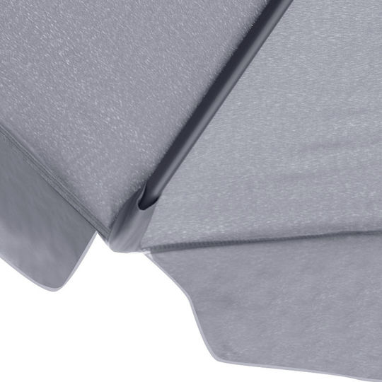 Garten- und Terrassen-Sonnenschirm Rundschreiben Aluminium Capri Anthrazit F3m