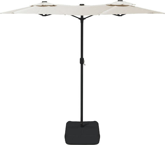 Umbrelă Rotundă Metalică Albă Φ3.16xÎ2.4m
