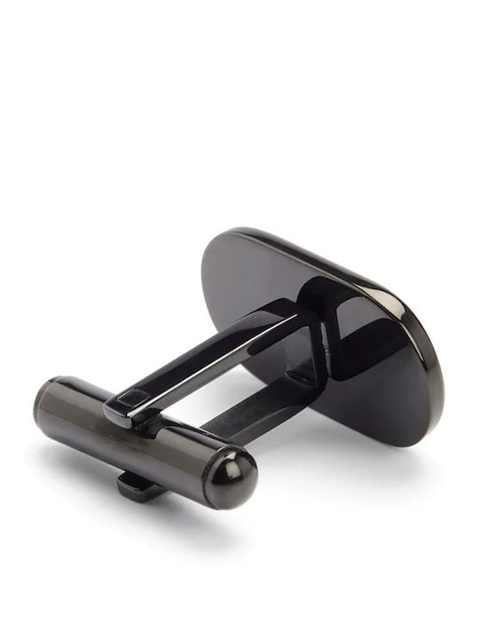 Hugo Boss Manschettenknöpfe aus Stahl in Schwarz Farbe