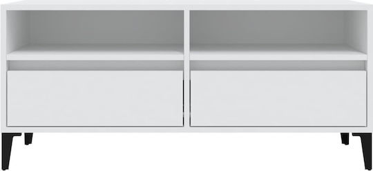 Έπιπλο Τηλεόρασης Λευκό Μ100xΠ34.5xΥ44.5cm