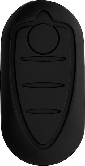 Car Key Cover Case made of with 3 Buttons for Alfa Romeo in Black Color
