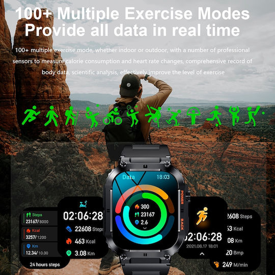 Aoke K57 Pro Smartwatch (Orange)