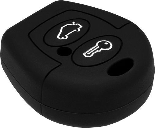 Car Key Cover Case made of with 2 Buttons for VW in Black Color