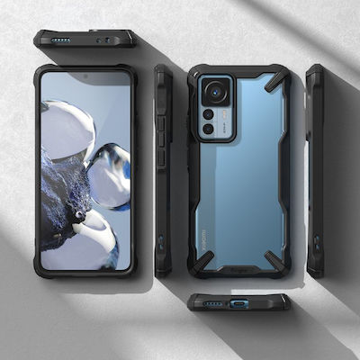 Ringke Fusion-X Back Cover Πλαστικό / Σιλικόνης Ανθεκτική Μαύρο (Xiaomi 12T / 12T Pro)