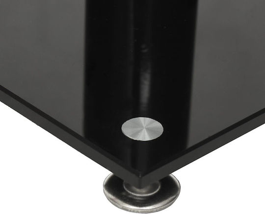 vidaXL Speaker Stands in Silver / Black Color
