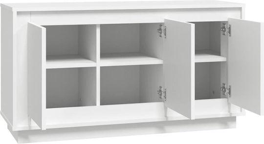 Μπουφές Ξύλινος Λευκός 102x35x55cm