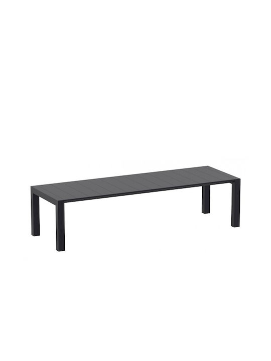 Tisch Ausziehbar Vegas Black 260x100x75cm