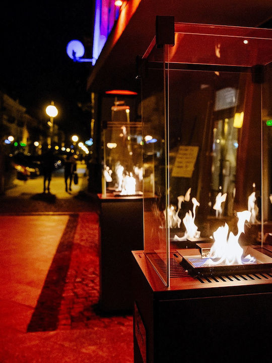 Kratki Τζάκι Εξωτερικού Χώρου Μεταλλικό Μαύρο