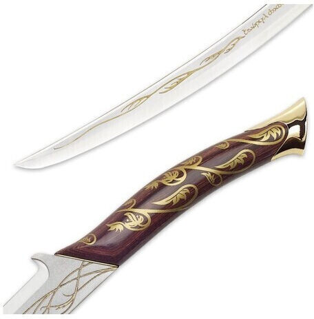 United Cutlery Lord of the Rings Hadhafang Sword of Arwen Sword Replica Length 97cm in Scale 1:1