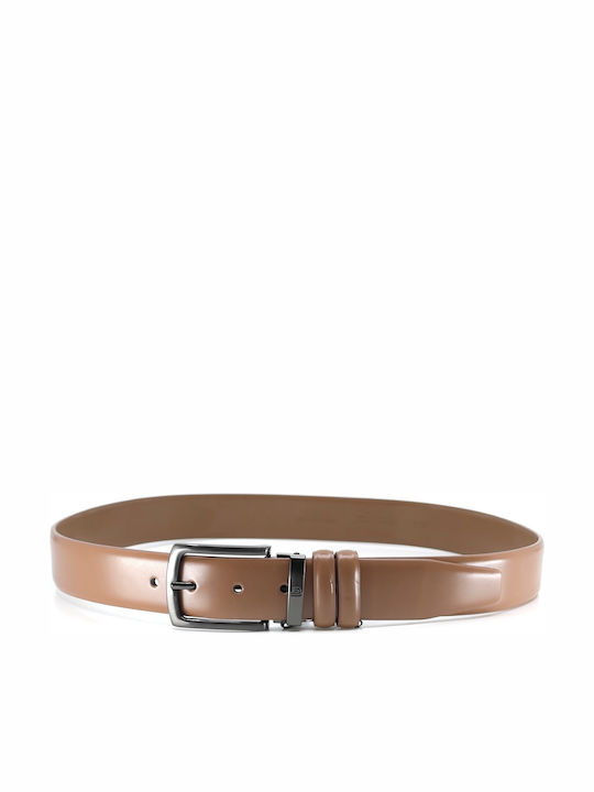 Ανδρική Ζώνη Δερμάτινη Tan Leather