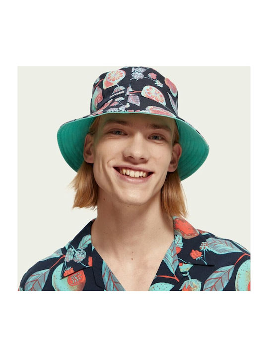 Scotch & Soda Текстилно Мъжко Кафе Тип Bucket Син
