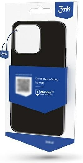 3MK Matt Back Cover Σιλικόνης Μαύρο (Huawei P60)