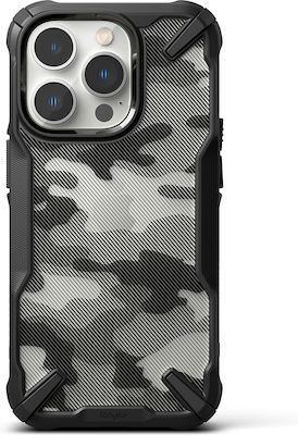 Ringke Fusion X Plastic Back Cover Durable Camo Black (iPhone 14 Pro)