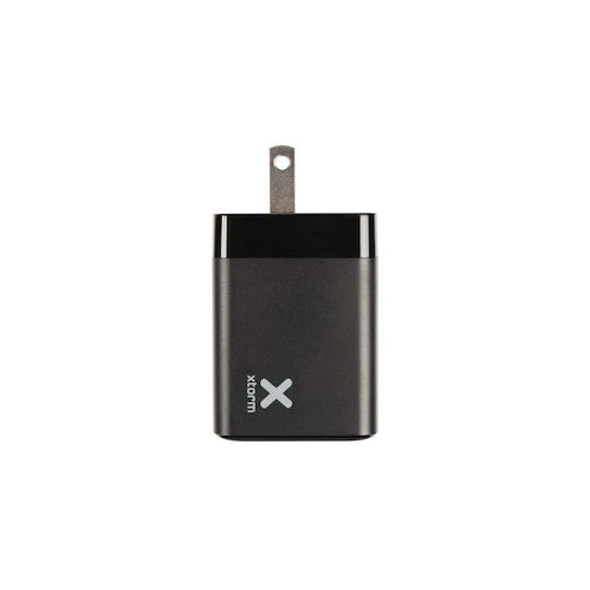 Xtorm Φορτιστής με Θύρα USB-A και Θύρα USB-C και Καλώδιο USB-C - Lightning 20W Μαύρος (XA022U)