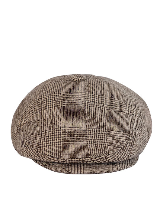 Brims and Trims Men's Flat Cap Brown