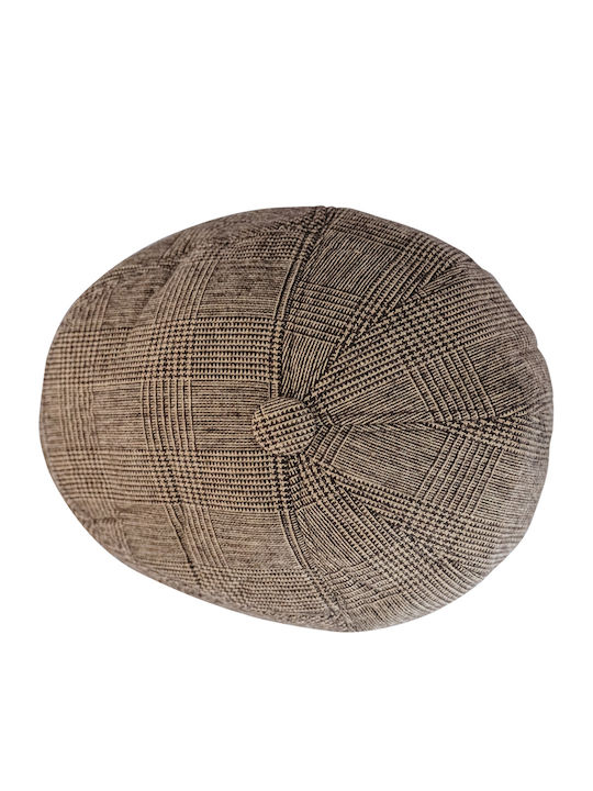 Brims and Trims Men's Flat Cap Brown
