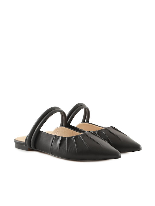 Guess Vivianas Flat Mules σε Μαύρο Χρώμα