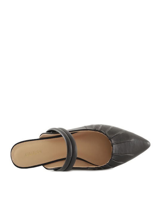 Vivianas Flat Mules σε Μαύρο Χρώμα