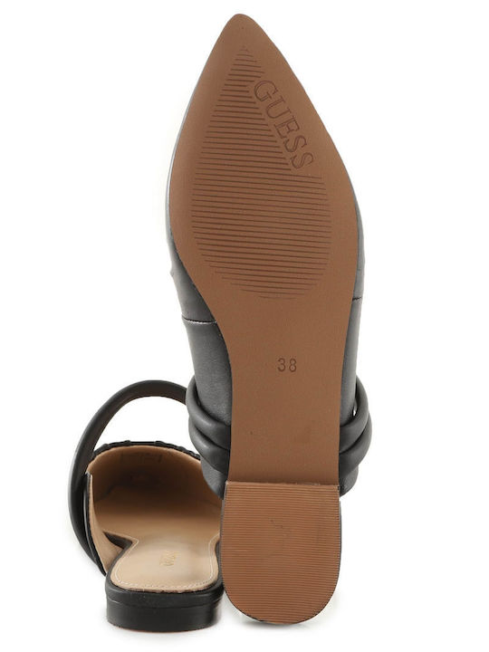 Vivianas Flat Mules σε Μαύρο Χρώμα