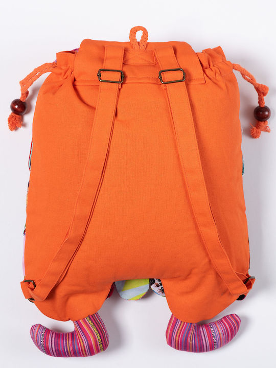 Silk Fashion Bufniță Geantă pentru Copii Rucsacuri Portocaliu 30buccm.