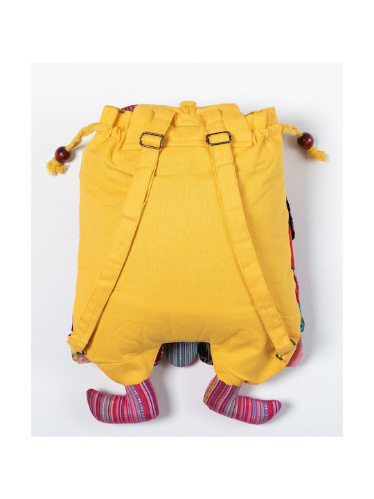 Silk Fashion Κουκουβάγια Kids Bag Backpack Yellow 30cmcm