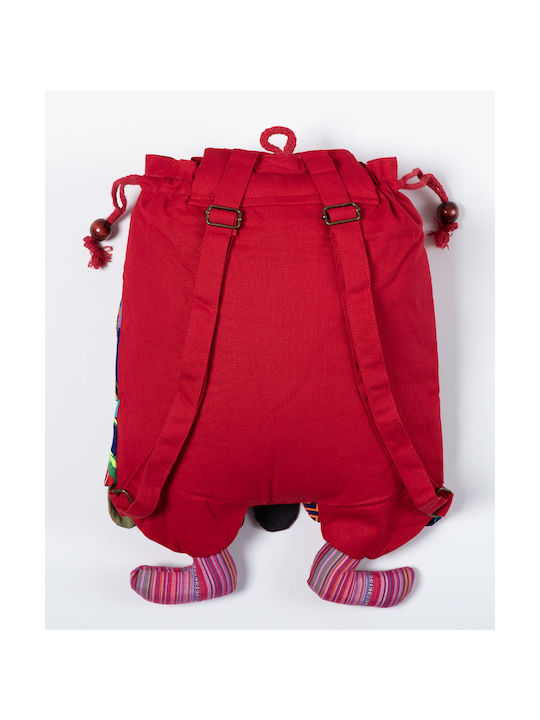 Silk Fashion Κουκουβάγια Kinder Rucksack Rucksack Rot 30cmcm