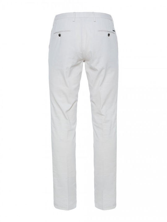 Hugo Boss Men's Trousers Elastic in Slim Fit White