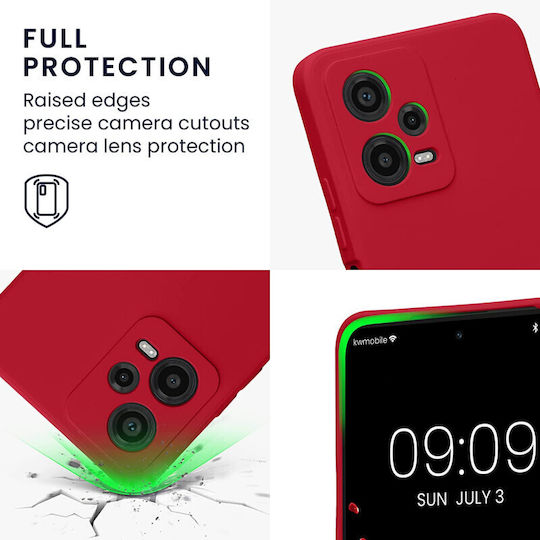 KWmobile Rubberized Back Cover Silicon 1.3mm Sweet Cherry (Redmi Note 12 5G / Poco X5 5G)