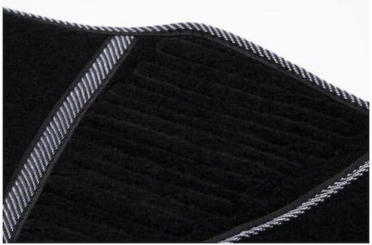 Dunlop Satz Vorder- und Hintermatten Universal 4Stück aus Teppichboden Schwarz