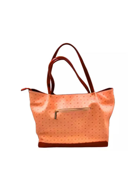 Verde Women's Bag Shopper Shoulder Orange