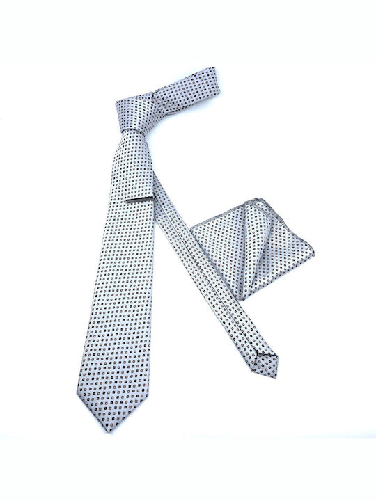 Legend Accessories Set de Cravată pentru Bărbați Sintetic Tipărit în Culorea Bej