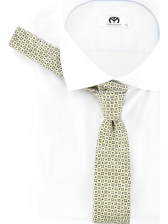 Boss Men's Tie Wool Knitted Printed in Beige Color