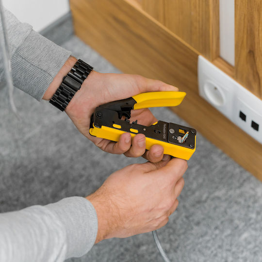 Rebel Ethernet Internet Cable Crimping Plier RJ12, RJ45