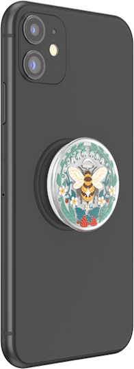 PopSockets Popgrip Plantcore Bee Boho Κινητού Translucent