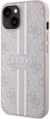 Guess Printed Stripes MagSafe Back Cover Pink (iPhone 14)