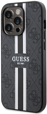 Guess Printed Stripes MagSafe Back Cover Black (iPhone 14 Pro Max)