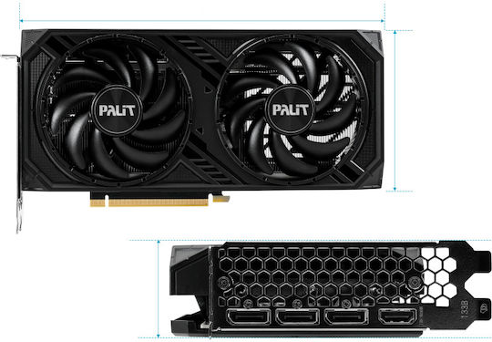 Palit GeForce RTX 4060 Ti 8GB GDDR6 Dual Placă Grafică