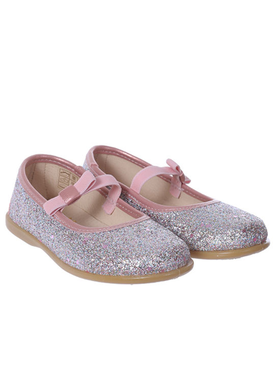 Conguitos Kids Ballerinas with Elastic Strap Silver