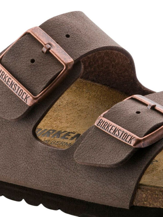 Birkenstock Δερμάτινα Ανδρικά Σανδάλια σε Μπεζ Χρώμα Narrow Fit