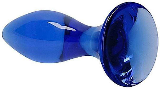 Shots Chrystalino Follower Glass Anal Plug Blue 11.5cm
