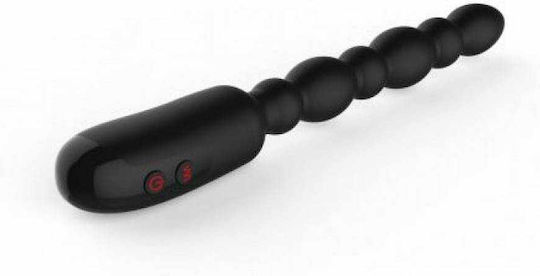Toyz4lovers Back Beads Πρωκτικές Μπίλιες με Δόνηση Μαύρες 17cm