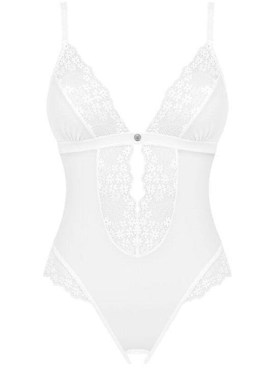 Obsessive Heavenlly Sexy Κορμάκι με Διαφάνεια Λευκό