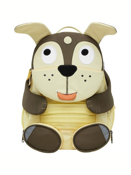 Affenzahn Big Friend Tonie Hund Schulranzen Rucksack Kindergarten in Beige Farbe