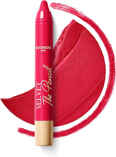 Bourjois Velvet Pencil Lipstick Velvet 06 Framboise Griffee 1.8gr