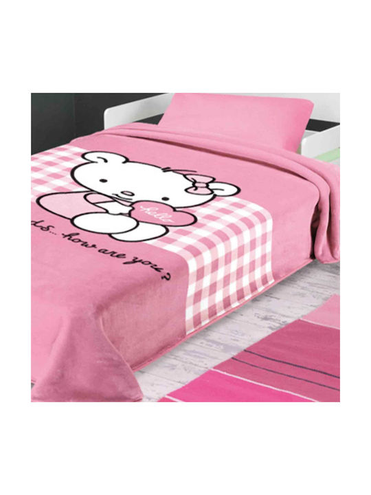 Belpla Velvet Blanket Spain Ster Pink 160x220cm