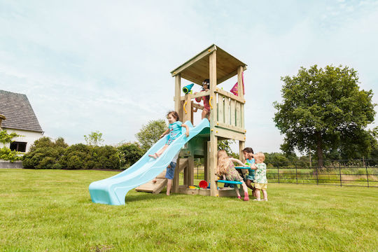 Showood Holzturm Spielplatzspielzeug Cascade mit Rutsche Mehrfarbig